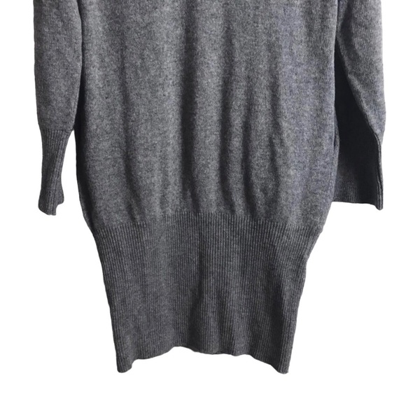 Paul Smith Gray Made In Italy Wool Sweater Dress Medium Relaxed‎ Fit Minimalist - Picture 3 of 7